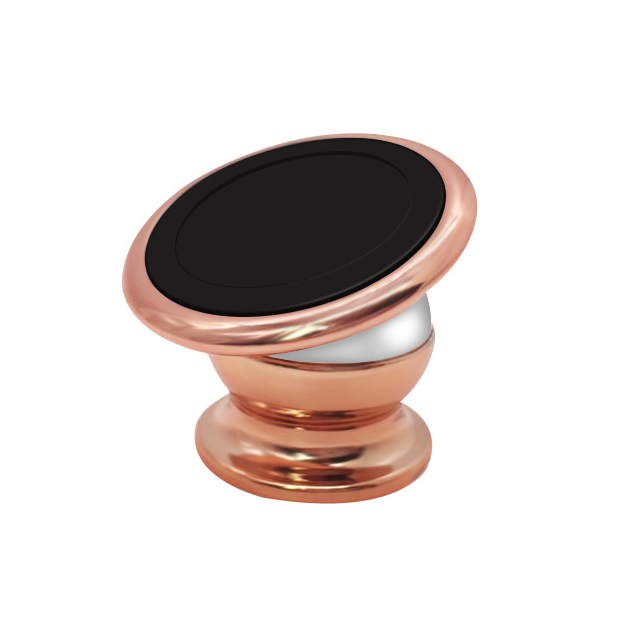360 Universal Magnetic Snap On Windshield and Dashboard Car Mount Holder 002 (Rose Gold)